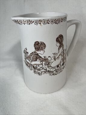 Royal Crownford Ironstone Pitcher Weatherby Hanley Falcon Ware England 1 1/2 Pt